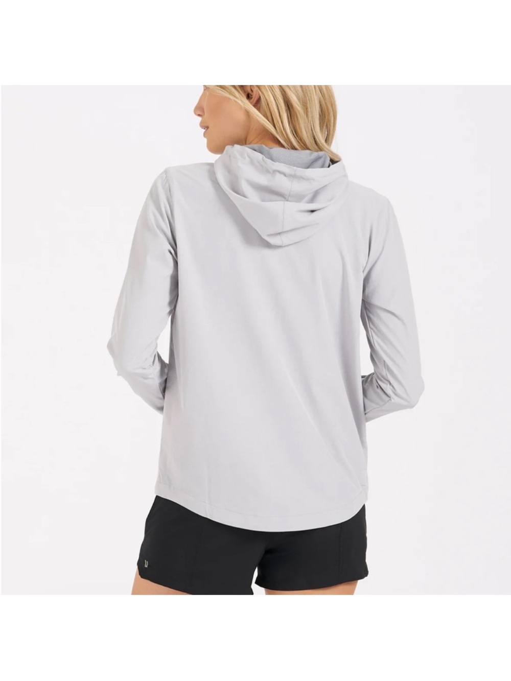 NWT Vuori Light Gray Hooded Jacket - Picture 2 of 6